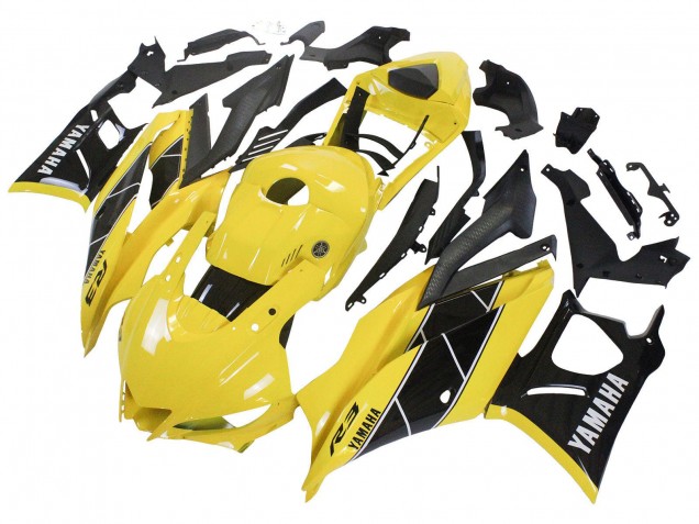 Billige Yamaha YZF R3/R25 Motorrad Verkleidung 2022-2024 - Gelb Schwarz