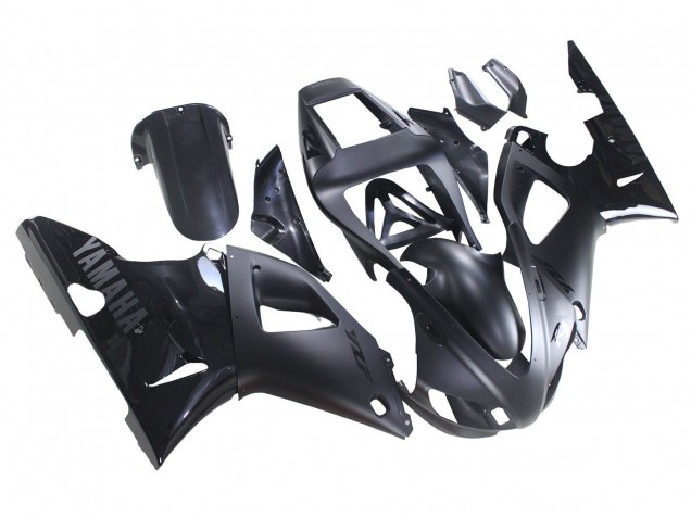 Billige Yamaha YZF 1000 R1 Motorrad Verkleidung 1998-1999 - Matt Schwarz Glanzendes Schwarz
