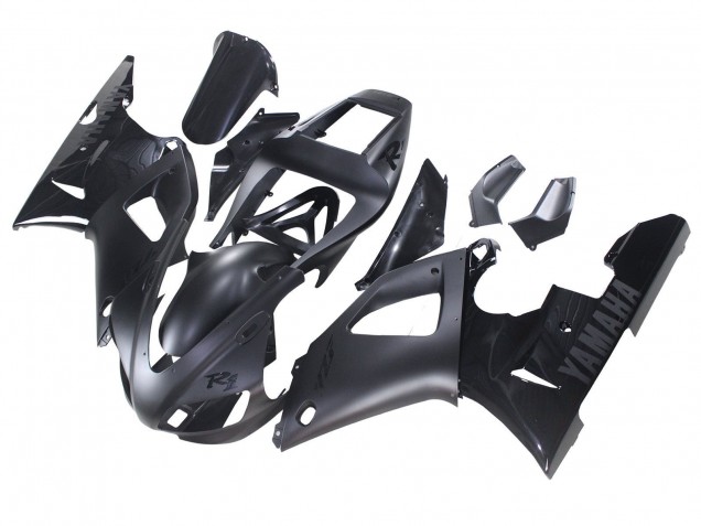 Billige Yamaha YZF 1000 R1 Motorrad Verkleidung 1998-1999 - Matt Schwarz Glanzendes Schwarz