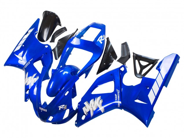Billige Yamaha YZF 1000 R1 Motorrad Verkleidung 1998-1999 - Blau Weiss