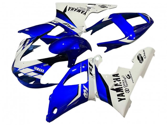 Billige Yamaha YZF 1000 R1 Motorrad Verkleidung 1998-1999 - Weiss Blau Schwarz