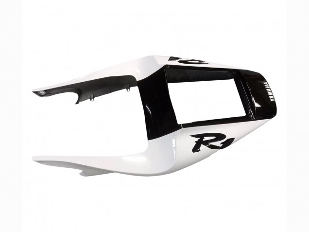 Billige Yamaha YZF 1000 R1 Motorrad Verkleidung 1998-1999 - Weiss Glanzendes Schwarz