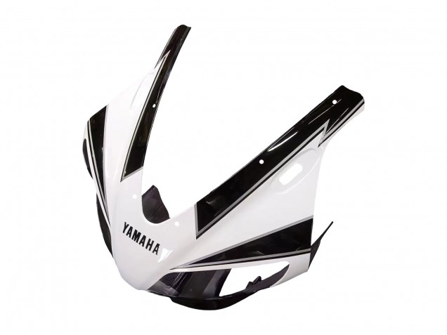 Billige Yamaha YZF 1000 R1 Motorrad Verkleidung 1998-1999 - Weiss Glanzendes Schwarz