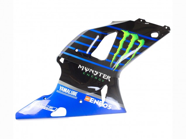 Billige Yamaha YZF 1000 R1 Motorrad Verkleidung 2000-2001 - Blau Schwarz Grun Monster Yamalube ENEOS 46
