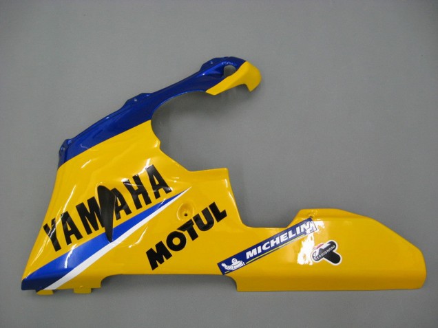 Billige Yamaha YZF 1000 R1 Motorrad Verkleidung 2000-2001 - Weiss Gelb Blau Motul Kamel