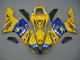 Billige Yamaha YZF 1000 R1 Motorrad Verkleidung 2000-2001 - Weiss Gelb Blau Motul Kamel