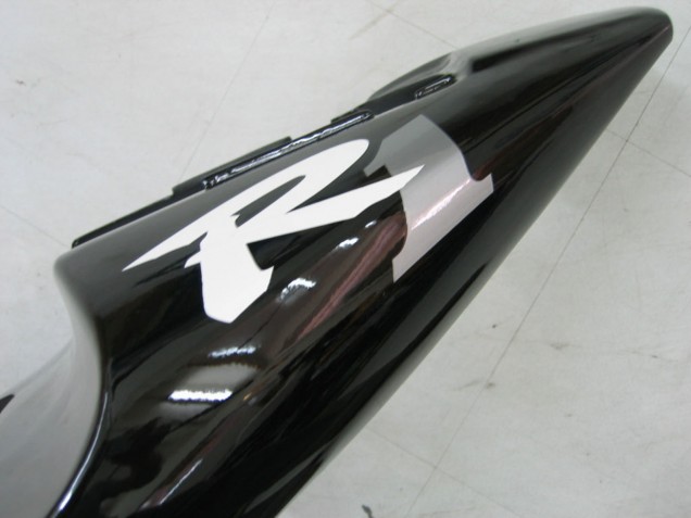Billige Yamaha YZF 1000 R1 Motorrad Verkleidung 2000-2001 - Glanzendes Schwarz Weiss Aufkleber