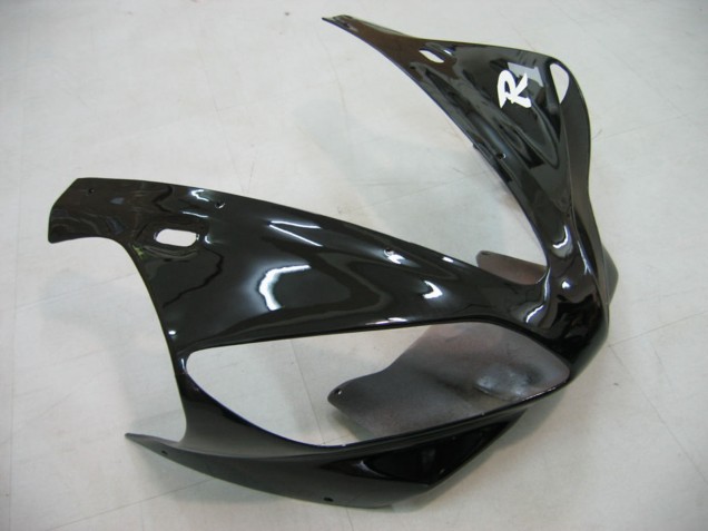 Billige Yamaha YZF 1000 R1 Motorrad Verkleidung 2000-2001 - Glanzendes Schwarz Weiss Aufkleber