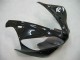 Billige Yamaha YZF 1000 R1 Motorrad Verkleidung 2000-2001 - Glanzendes Schwarz Weiss Aufkleber
