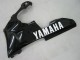 Billige Yamaha YZF 1000 R1 Motorrad Verkleidung 2000-2001 - Glanzendes Schwarz Weiss Aufkleber