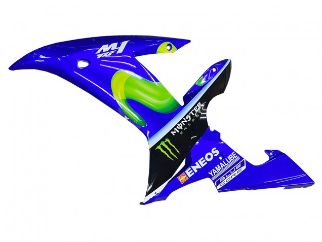 Billige Yamaha YZF 1000 R1 Motorrad Verkleidung 2002-2003 - Blau Schwarz Grun MoviStar ENEOS Monster
