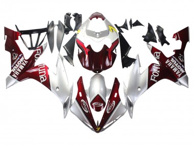 Billige Yamaha YZF 1000 R1 Motorrad Verkleidung 2004-2006 - Silber Rot Fortuna Motul