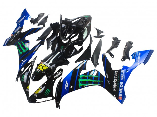Billige Yamaha YZF 1000 R1 Motorrad Verkleidung 2004-2006 - Blau Schwarz Gelb Grun Monster Yamalube ENEOS 69