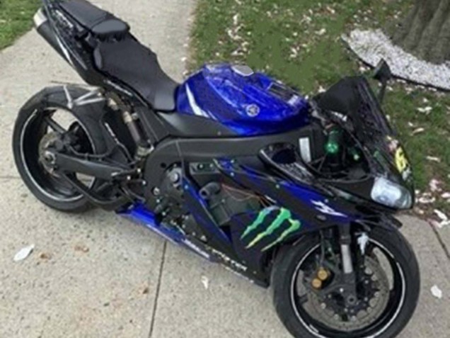 Billige Yamaha YZF 1000 R1 Motorrad Verkleidung 2004-2006 - Blau Schwarz Gelb Grun Monster Yamalube ENEOS 69