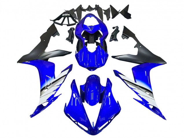 Billige Yamaha YZF 1000 R1 Motorrad Verkleidung 2004-2006 - Blau Weiss Matt Schwarz