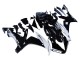 Billige Yamaha YZF 1000 R1 Motorrad Verkleidung 2004-2006 - Glanzendes Schwarz Weiss Motul