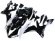 Billige Yamaha YZF 1000 R1 Motorrad Verkleidung 2004-2006 - Glanzendes Schwarz Weiss Motul