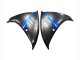 Billige Yamaha YZF 1000 R1 Motorrad Verkleidung 2012-2014 - Blau Glanzendes Schwarz
