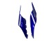 Billige Yamaha YZF 1000 R1 Motorrad Verkleidung 2015-2019 - Blau Glanzendes Schwarz Grun Monster