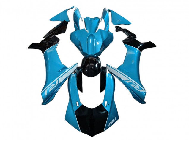 Billige Yamaha YZF 1000 R1 Motorrad Verkleidung 2020-2025 - Blau Glanzendes Schwarz