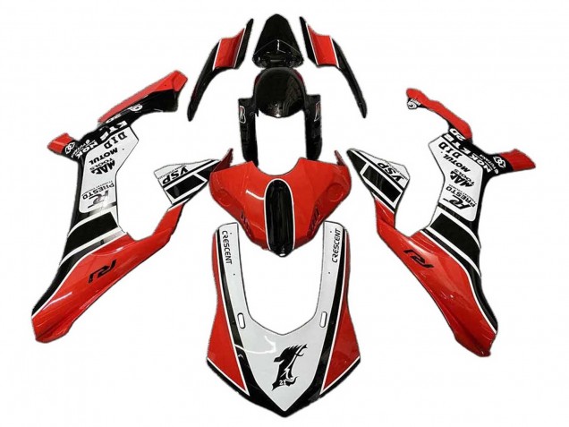 Billige Yamaha YZF 1000 R1 Motorrad Verkleidung 2020-2025 - Weiss Rot Schwarz