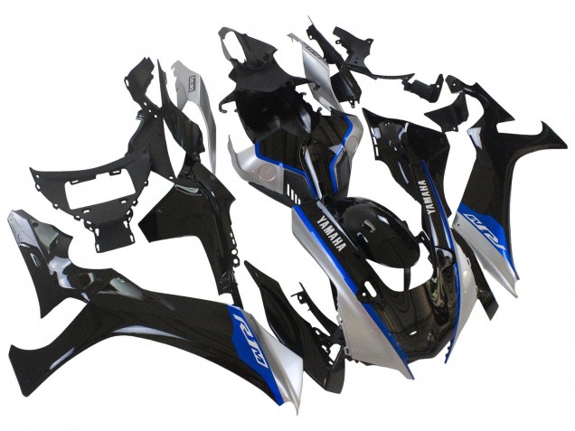 Billige Yamaha YZF 1000 R1 Motorrad Verkleidung 2020-2025 - Glanzendes Schwarz Silber Blau