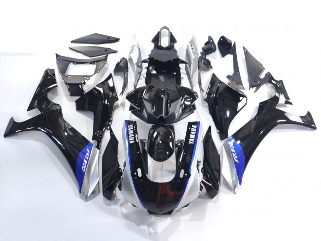 Billige Yamaha YZF 1000 R1 Motorrad Verkleidung 2020-2025 - Glanzendes Schwarz Silber Blau