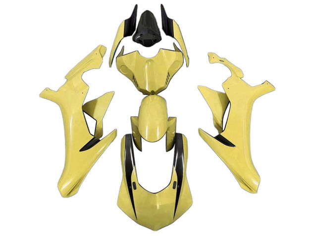 Billige Yamaha YZF 1000 R1 Motorrad Verkleidung 2020-2025 - Gelb Glanzendes Schwarz