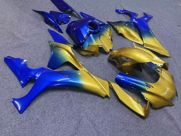 Billige Yamaha YZF 1000 R1 Motorrad Verkleidung 2020-2025 - Blau Gold
