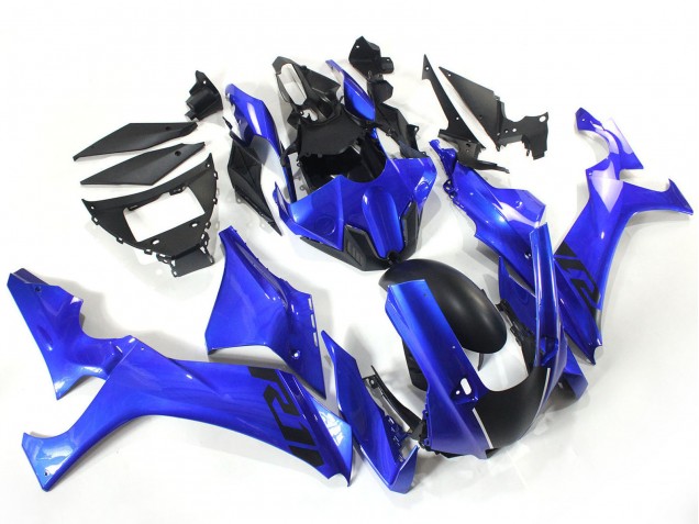 Billige Yamaha YZF 1000 R1 Motorrad Verkleidung 2020-2025 - Blau Matt Schwarz