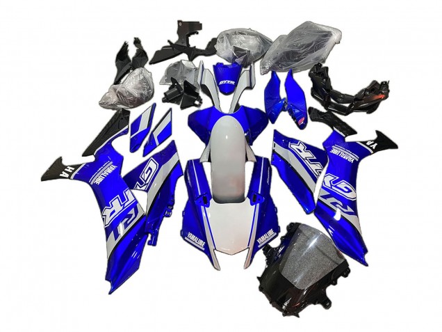 Billige Yamaha YZF 1000 R1 Motorrad Verkleidung 2020-2025 - Weiss Blau Glanzendes Schwarz GYTR Yamalube