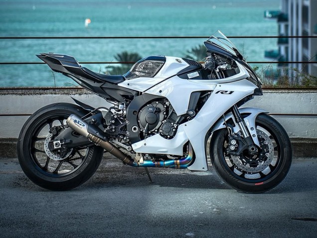 Billige Yamaha YZF 1000 R1 Motorrad Verkleidung 2020-2025 - Weiss