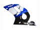 Billige Yamaha YZF 600 R6 Motorrad Verkleidung 1998-2002 - Weiss Blau Glanzendes Schwarz