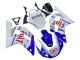Billige Yamaha YZF 600 R6 Motorrad Verkleidung 1998-2002 - Weiss Blau Rot Fiat 99