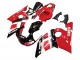 Billige Yamaha YZF 600 R6 Motorrad Verkleidung 1998-2002 - Rot Weiss Glanzendes Schwarz