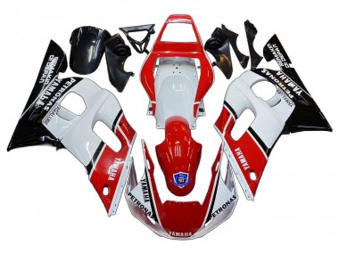 Billige Yamaha YZF 600 R6 Motorrad Verkleidung 1998-2002 - Weiss Rot Schwarz Petronas Yamalube 50th