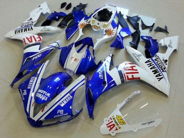 Billige Yamaha YZF R1 Motorrad Verkleidung 2004-2006 - Weiss Blau Rot Fiat