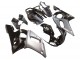 Billige Yamaha YZF 600 R6 Motorrad Verkleidung 1998-2002 - Silber Glanzendes Schwarz