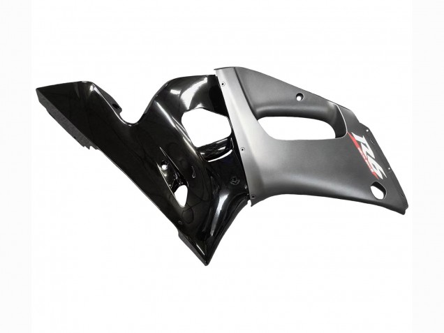 Billige Yamaha YZF 600 R6 Motorrad Verkleidung 1998-2002 - Silber Glanzendes Schwarz