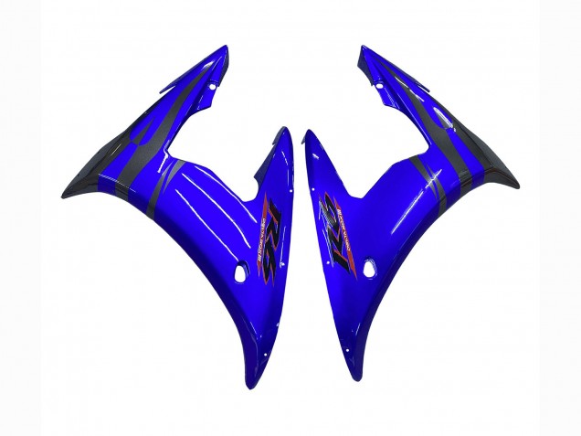 Billige Yamaha YZF R6 Motorrad Verkleidung 2003-2004 - Blau Glanzendes Schwarz