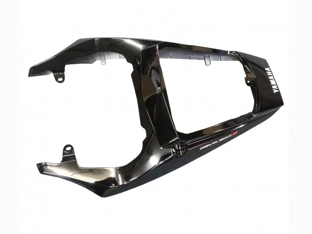 Billige Yamaha YZF R6 Motorrad Verkleidung 2003-2004 - Glanzendes Schwarz Matt Schwarz Weiss Aufkleber