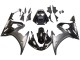 Billige Yamaha YZF R6S Motorrad Verkleidung 2006-2009 - Glanzendes Schwarz Matt Schwarz Weiss Aufkleber