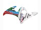 Billige Yamaha YZF R6 Motorrad Verkleidung 2003-2004 - Weiss Blau Grun Rot Kastinee Dunlop Motul