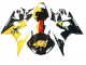 Billige Yamaha YZF R6 Motorrad Verkleidung 2003-2004 - Gelb Rot Glanzendes Schwarz 46