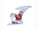 Billige Yamaha YZF R6 Motorrad Verkleidung 2003-2004 - Weiss Rot Lucky Strike Motul