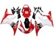 Billige Yamaha YZF R6 Motorrad Verkleidung 2003-2004 - Weiss Rot Glanzendes Schwarz
