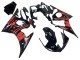 Billige Yamaha YZF R6 Motorrad Verkleidung 2003-2004 - Glanzendes Schwarz Rot