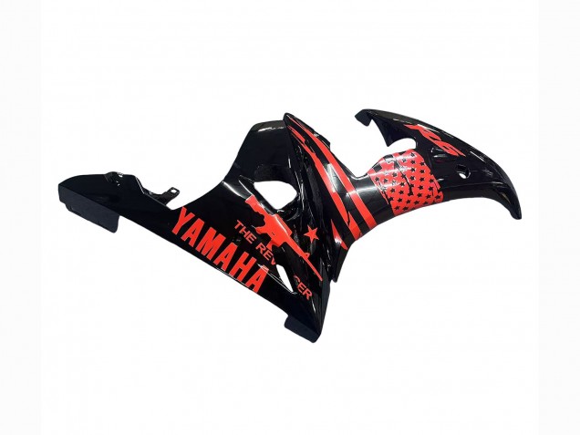 Billige Yamaha YZF R6 Motorrad Verkleidung 2003-2004 - Glanzendes Schwarz Rot