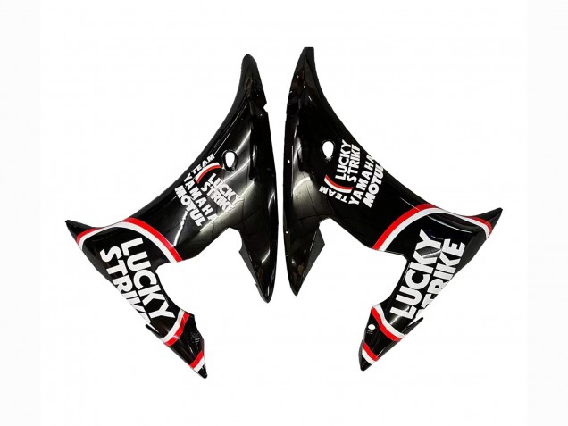 Billige Yamaha YZF R6 Motorrad Verkleidung 2003-2004 - Glanzendes Schwarz Rot Weiss Lucky Strike Motul