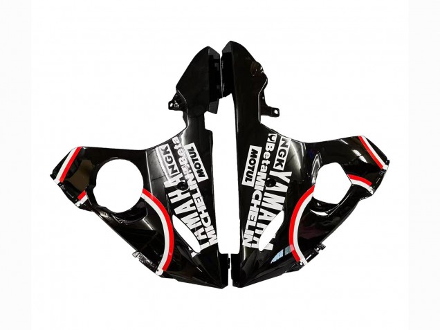 Billige Yamaha YZF R6 Motorrad Verkleidung 2003-2004 - Glanzendes Schwarz Rot Weiss Lucky Strike Motul